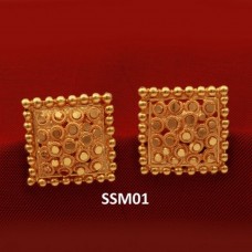 SSM1 Small Tops Gold Plated Earrings