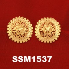 SSM1537 Small Tops Gold Plated Earrings