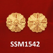 SSM1542 Small Tops Gold Plated Earrings