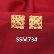 SSM734 Beauitful Trendy Small Tops Gold Plated Earrings